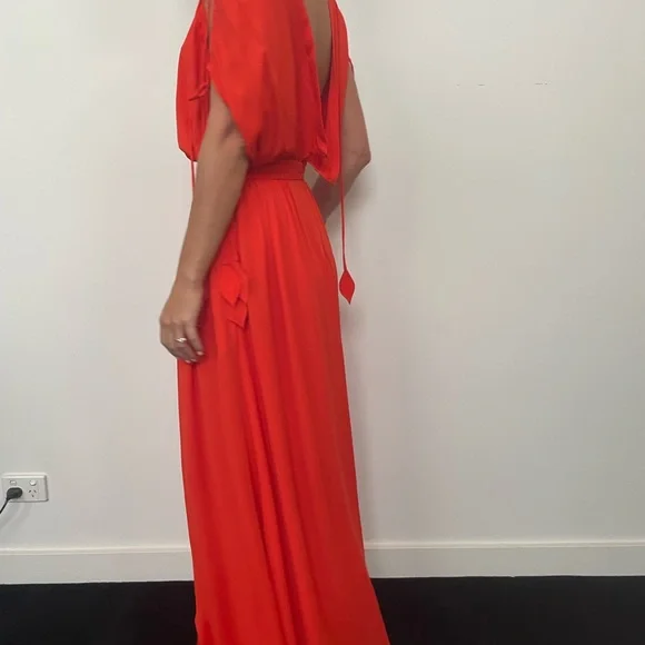 Tory Burch red maxi dress Evalene Dress - Picture 7 of 11